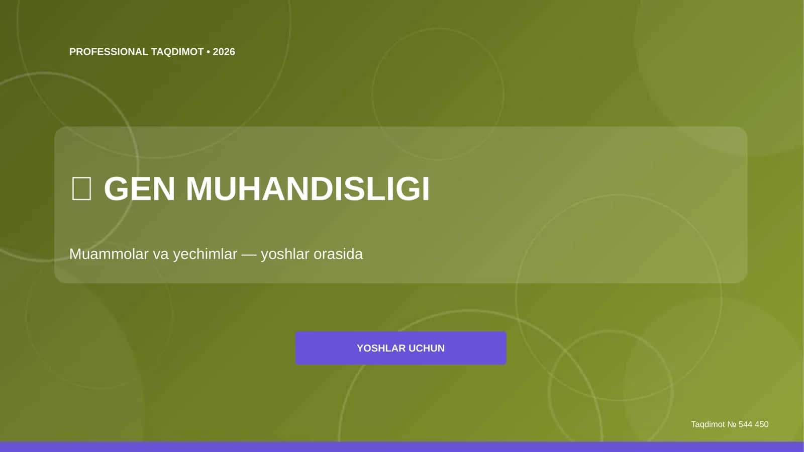GEN MUHANDISLIGI 1