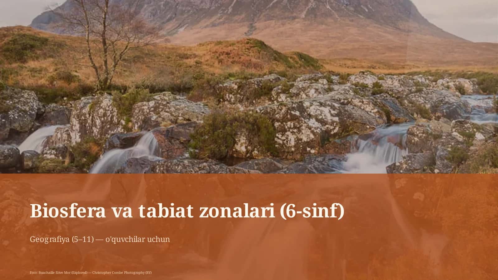 Biosfera va tabiat zonalari (6-sinf) 1