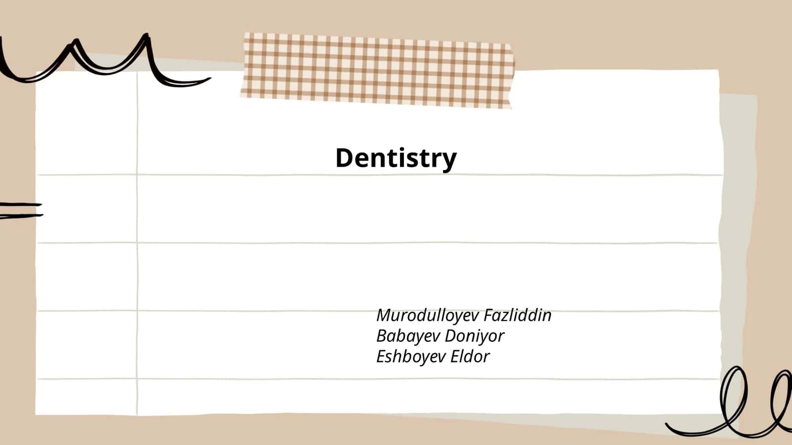 Dentistry 1