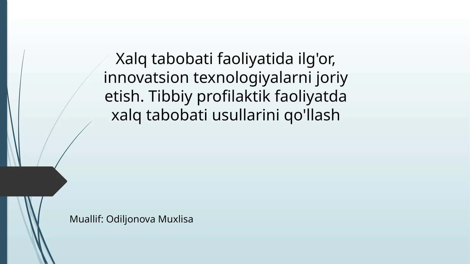 Xalq tabobati va uning ahamiyati 1
