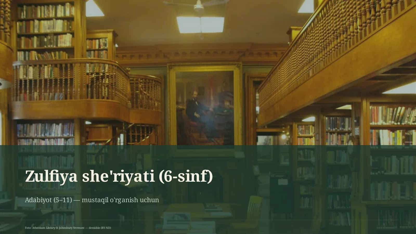 Zulfiya she'riyati (6-sinf) 1