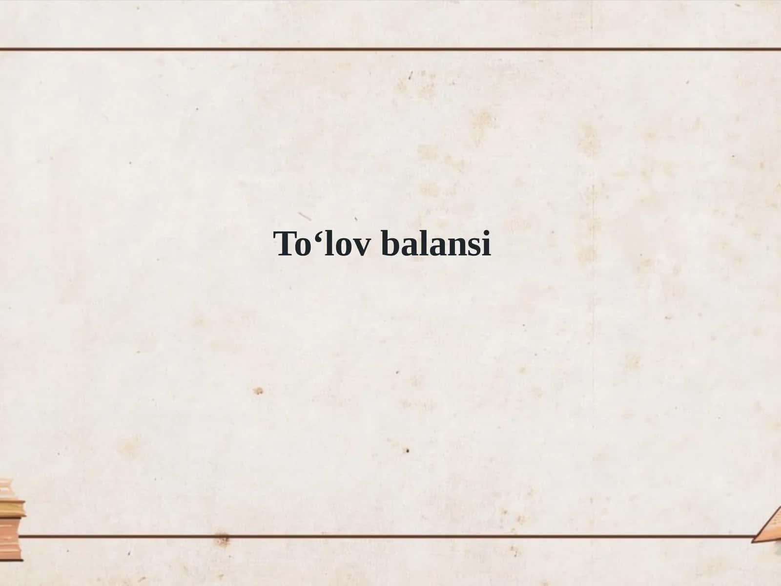 Toʻlovbalansi 1