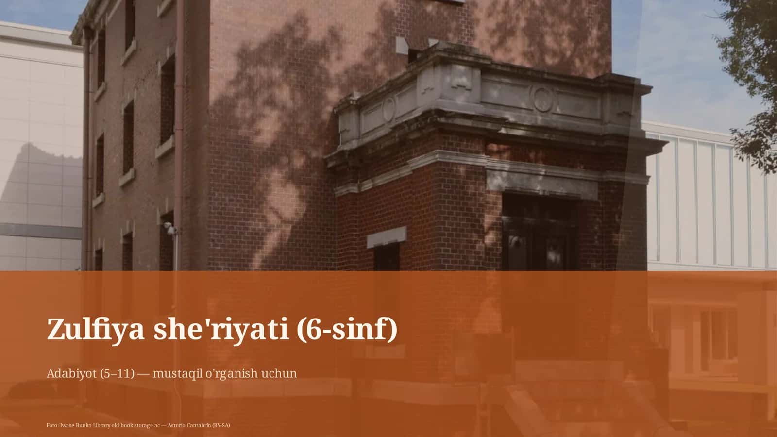 Zulfiya she'riyati (6-sinf) 1