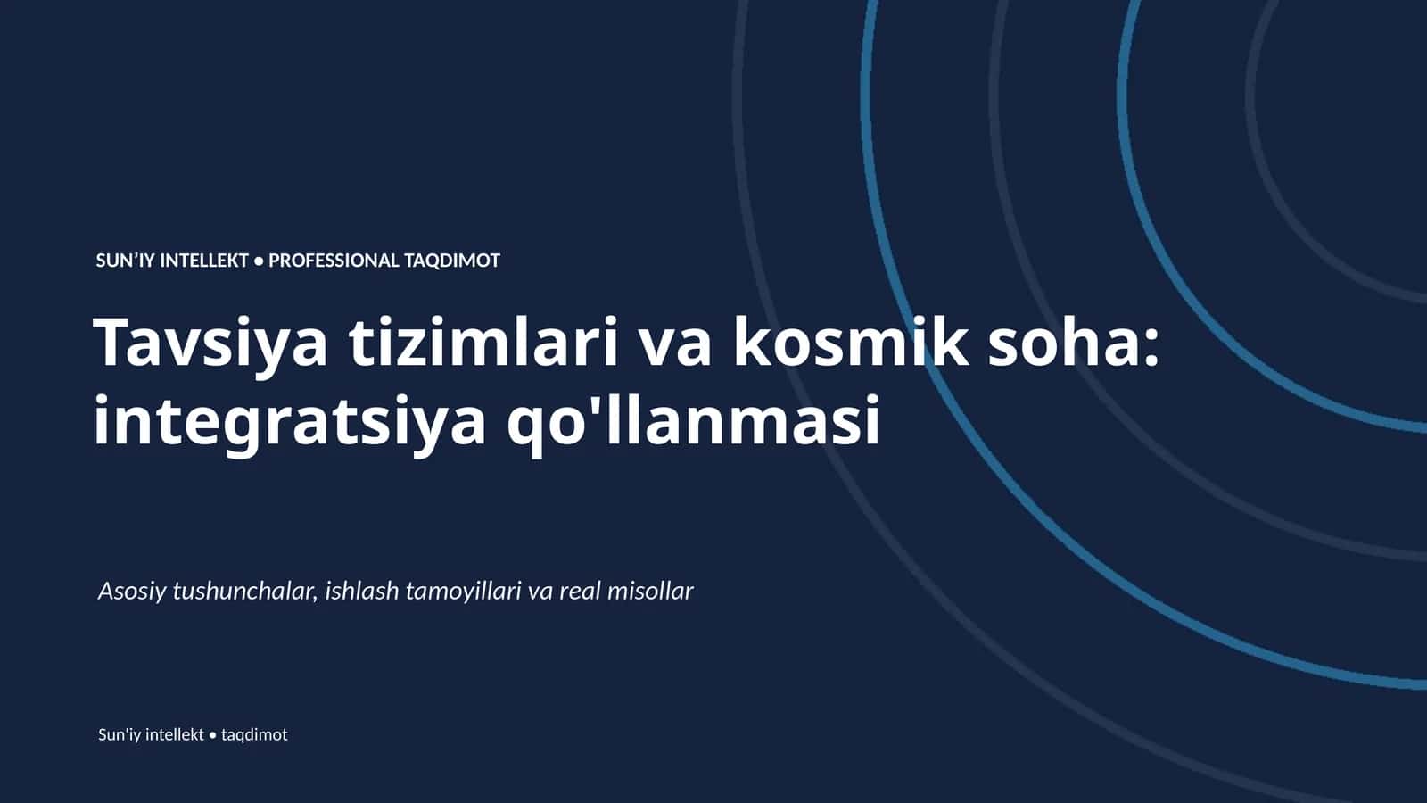 SUNʼIY INTELLEKT • PROFESSIONAL TAQDIMOT 1