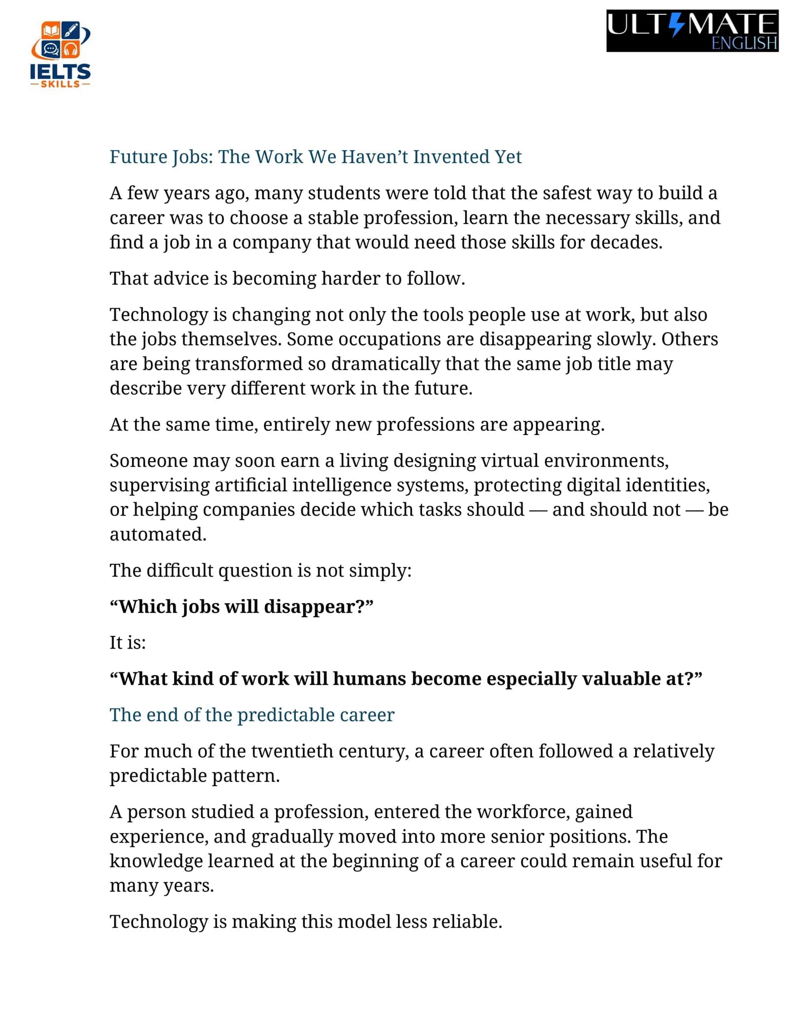 Future Jobs: The Work We Haven’t Invented Yet 1
