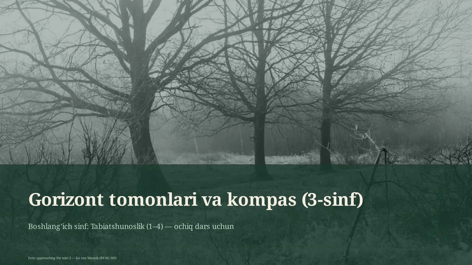 Gorizont tomonlari va kompas (3-sinf) 1