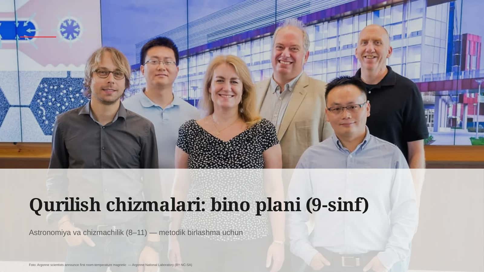 Qurilish chizmalari: bino plani (9-sinf) 1