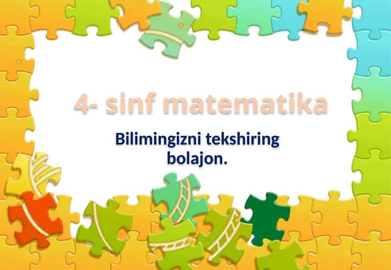 4-sinf matematika 1
