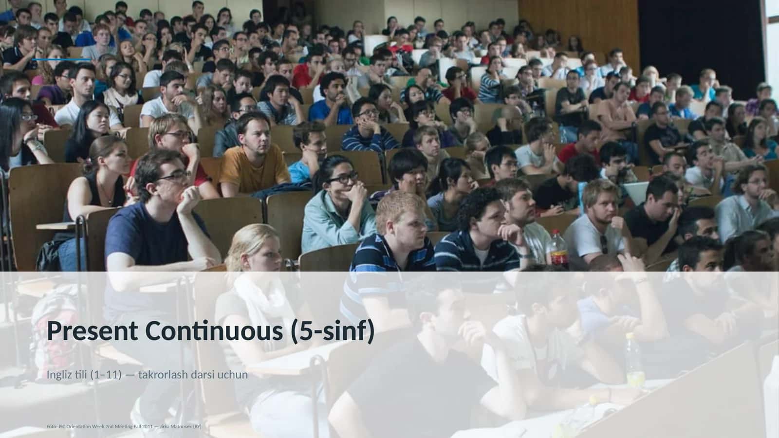 Present Continuous (5-sinf) 1