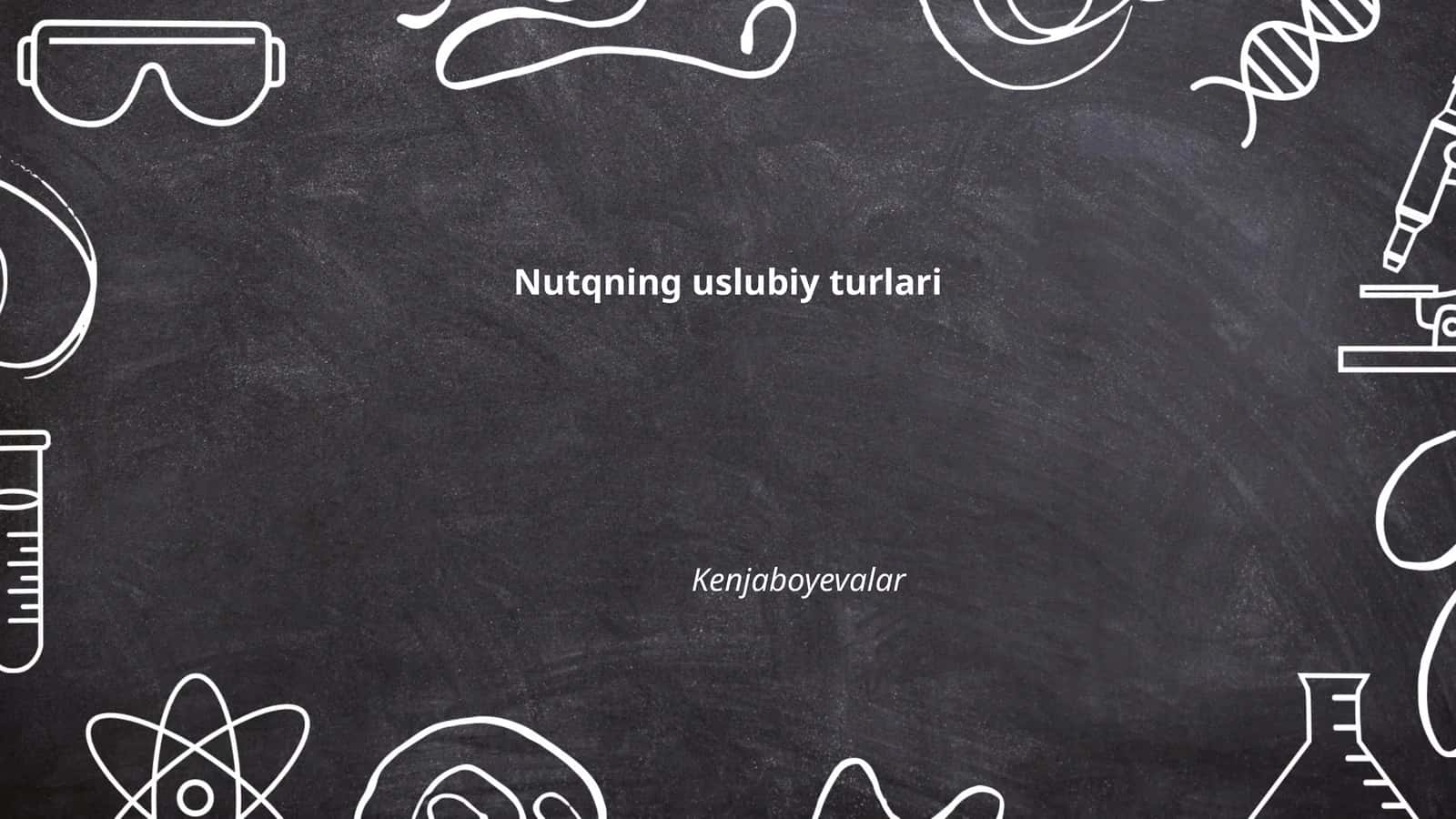 Nutqning uslubiy turlari 1