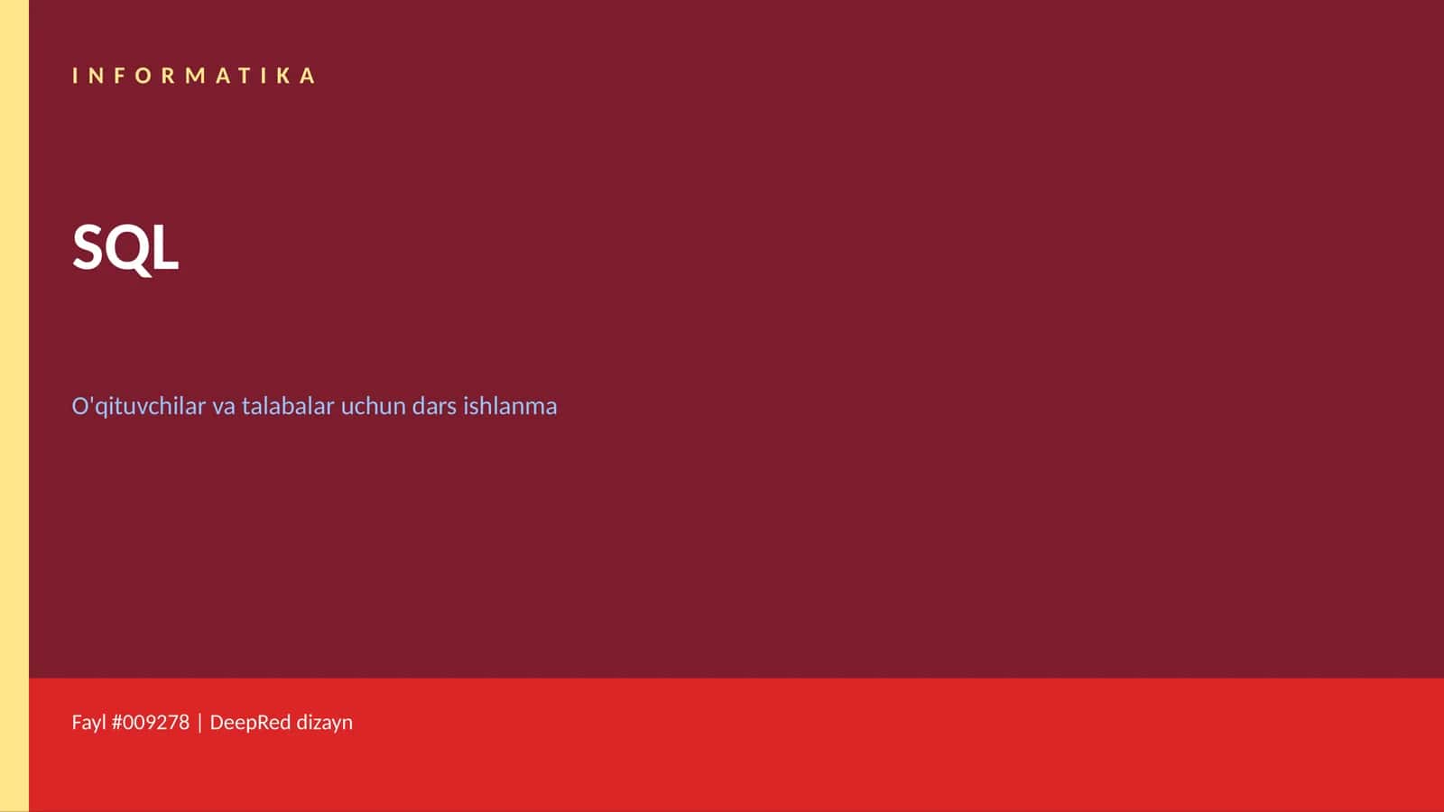 INFORMATIKA SQL 1