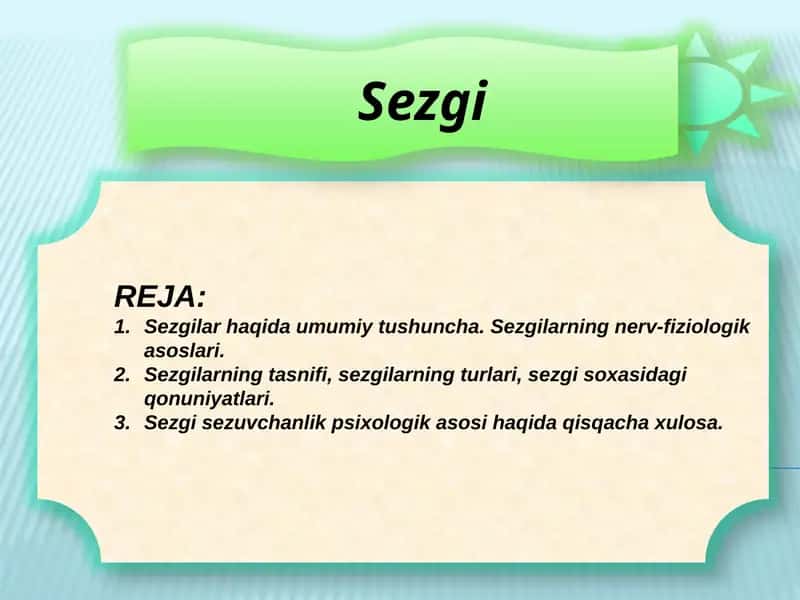 Sezgi 1