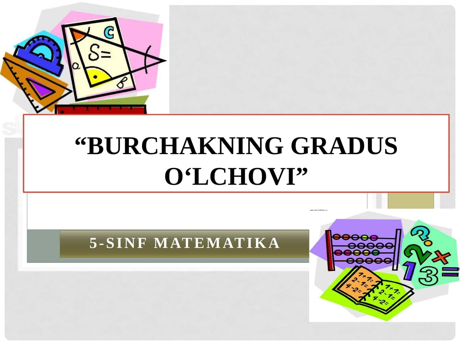 5-SINF MATEMATIKA 1