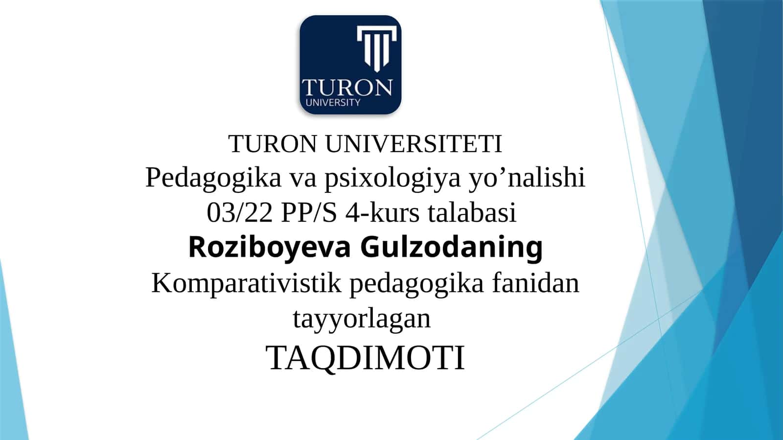 Komparativistik pedagogika 1
