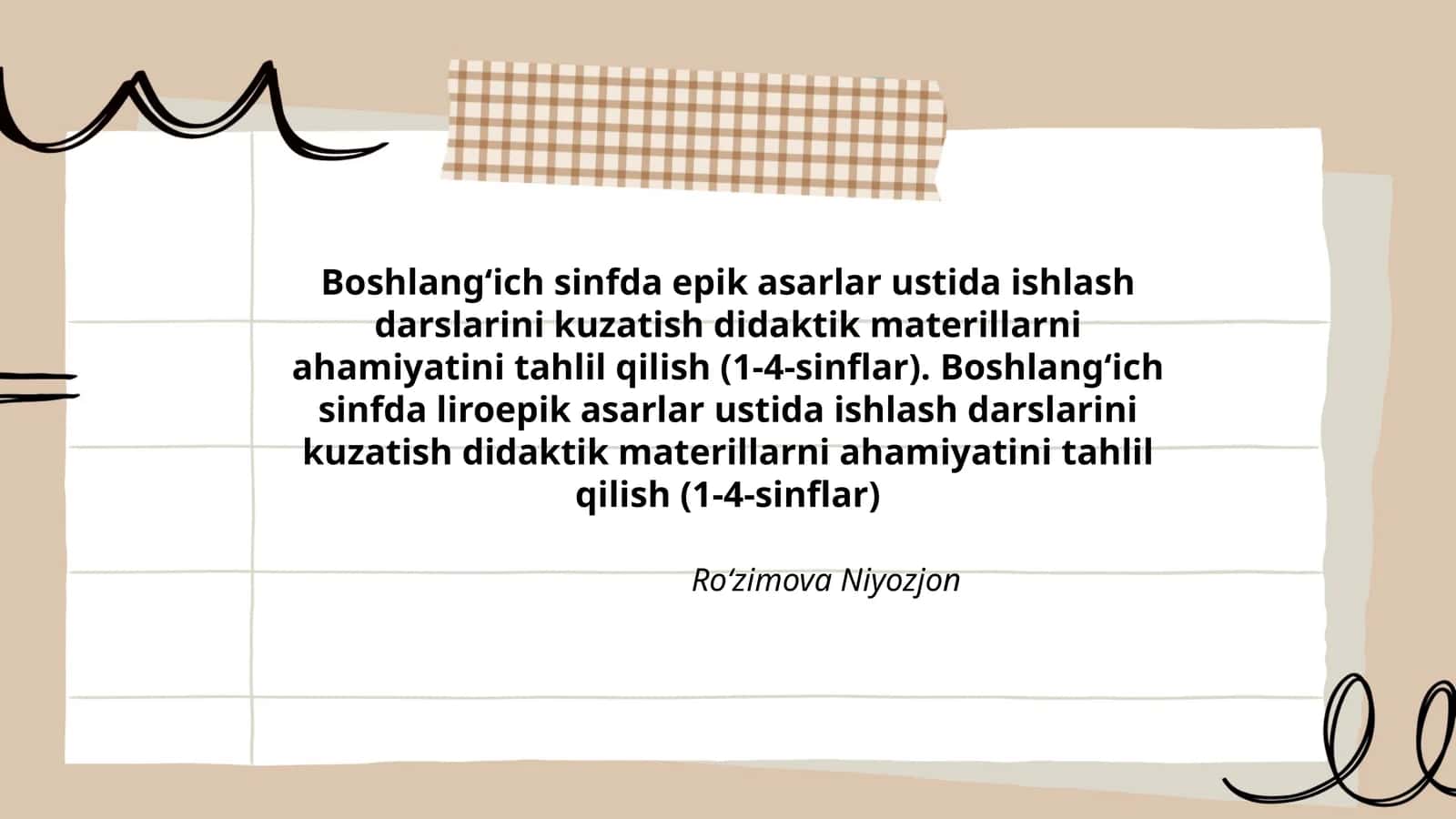 Ro‘zimova Niyozjon 1