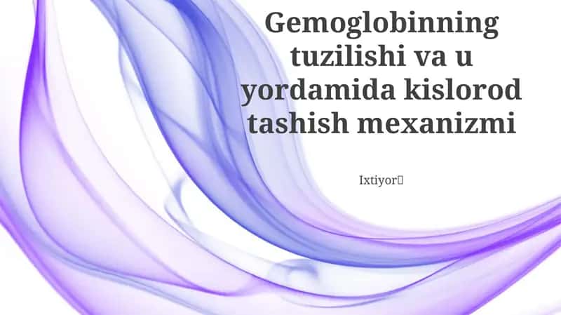 Gemoglobin Tuzilmasi 1
