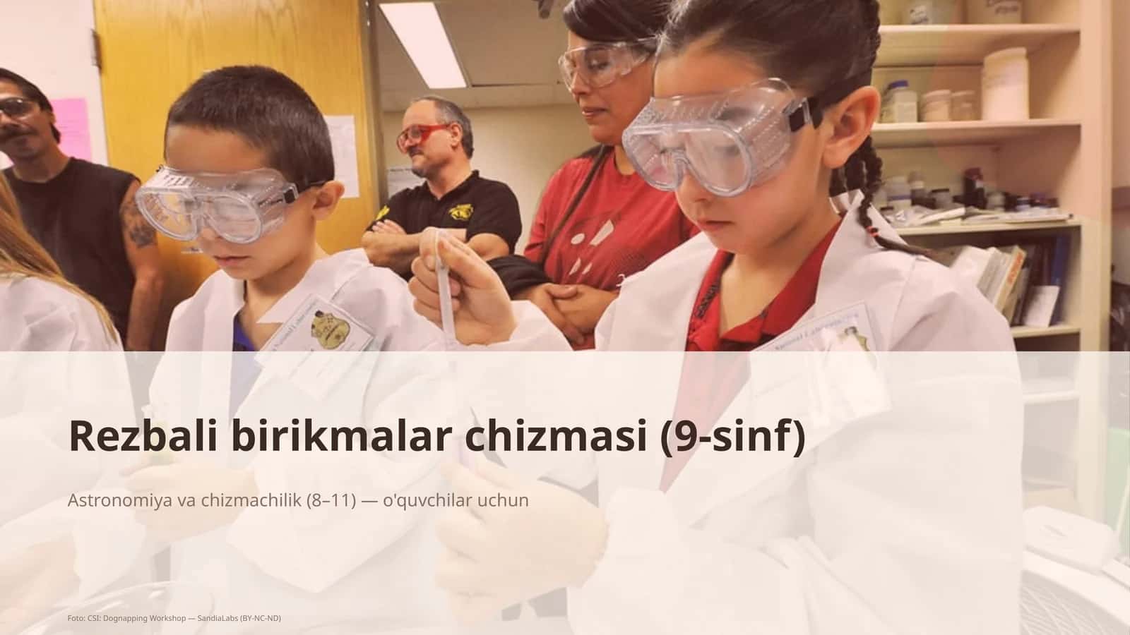Rezbali birikmalar chizmasi (9-sinf) 1