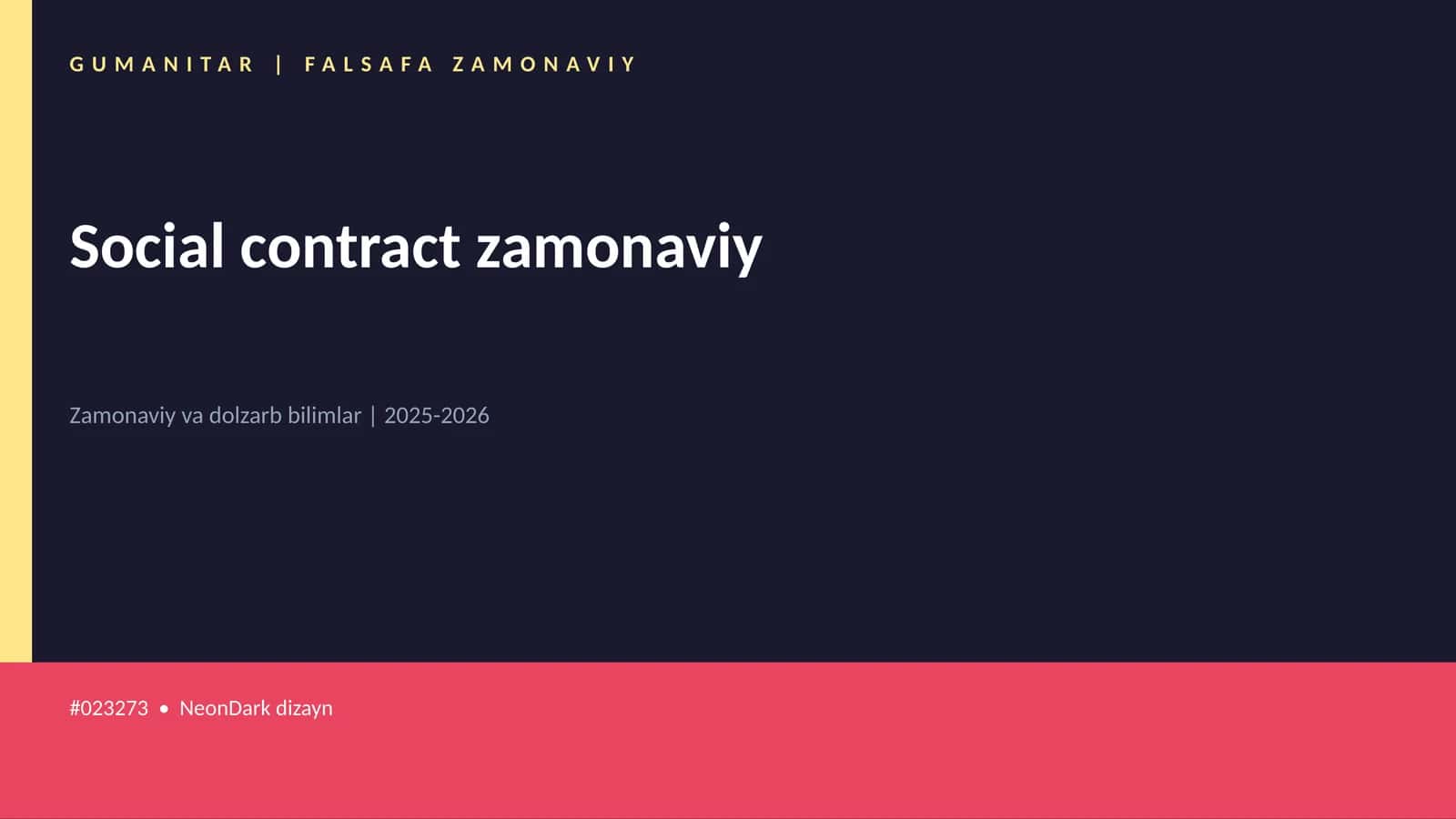 Social contract zamonaviy 1