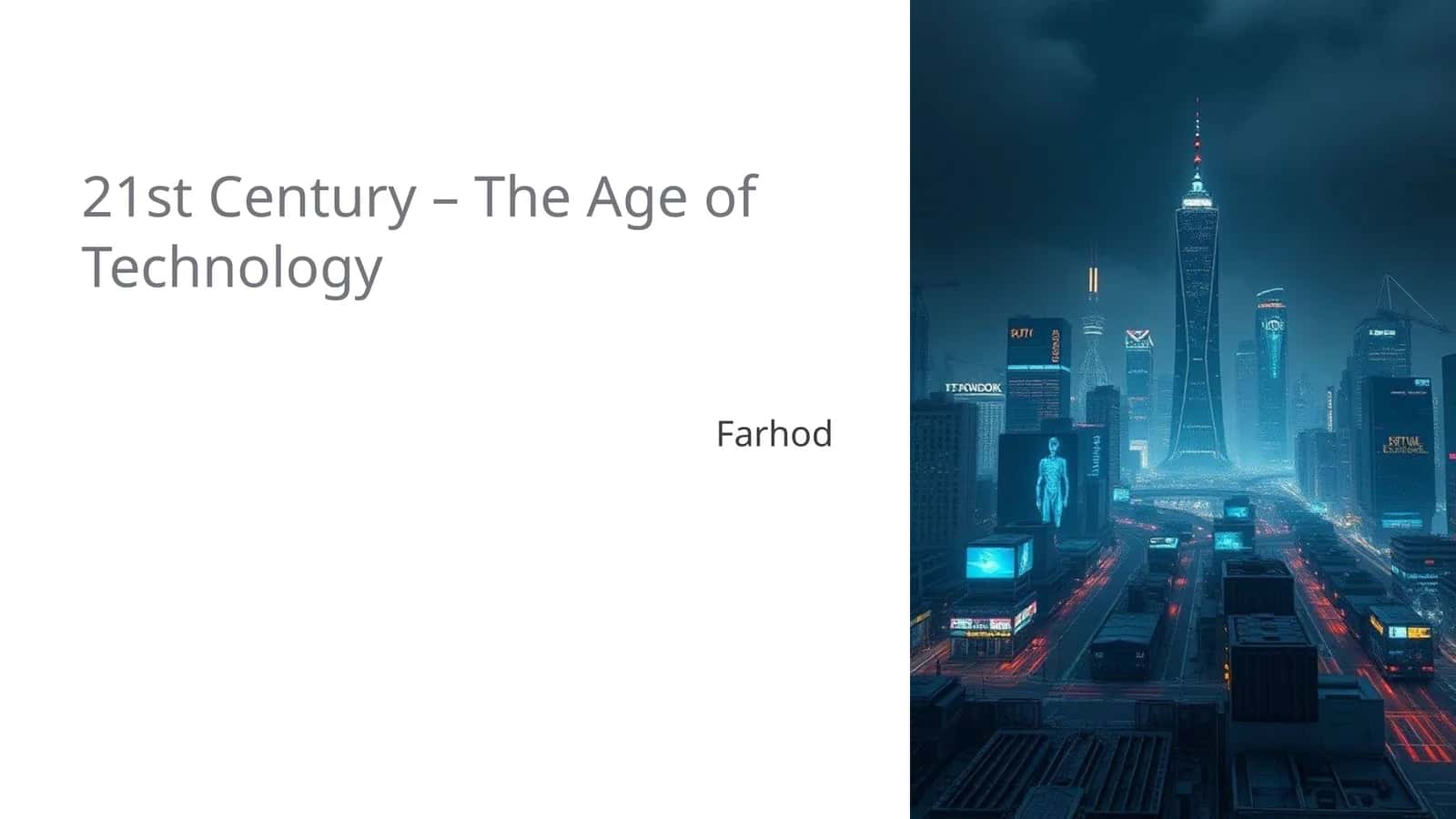 21st Century – The Age of Technology 1