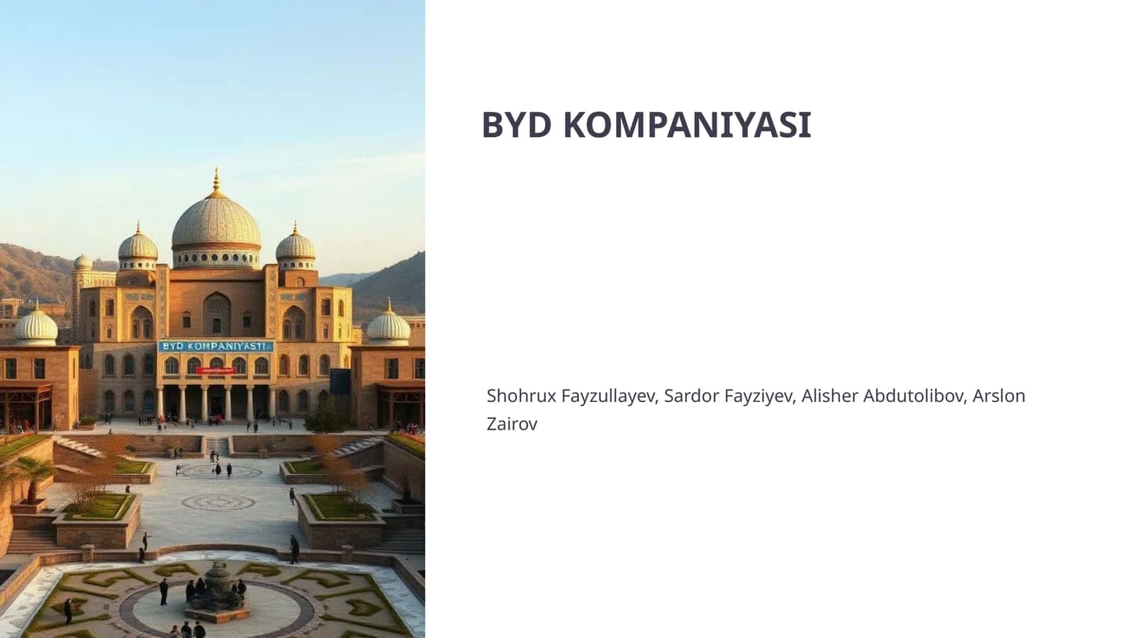 BYD KOMPANIYASI 1