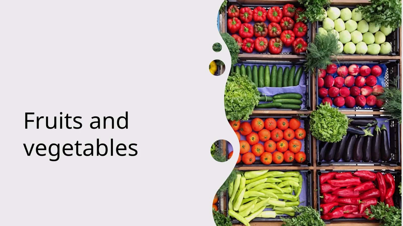 Fruits and vegetables 1