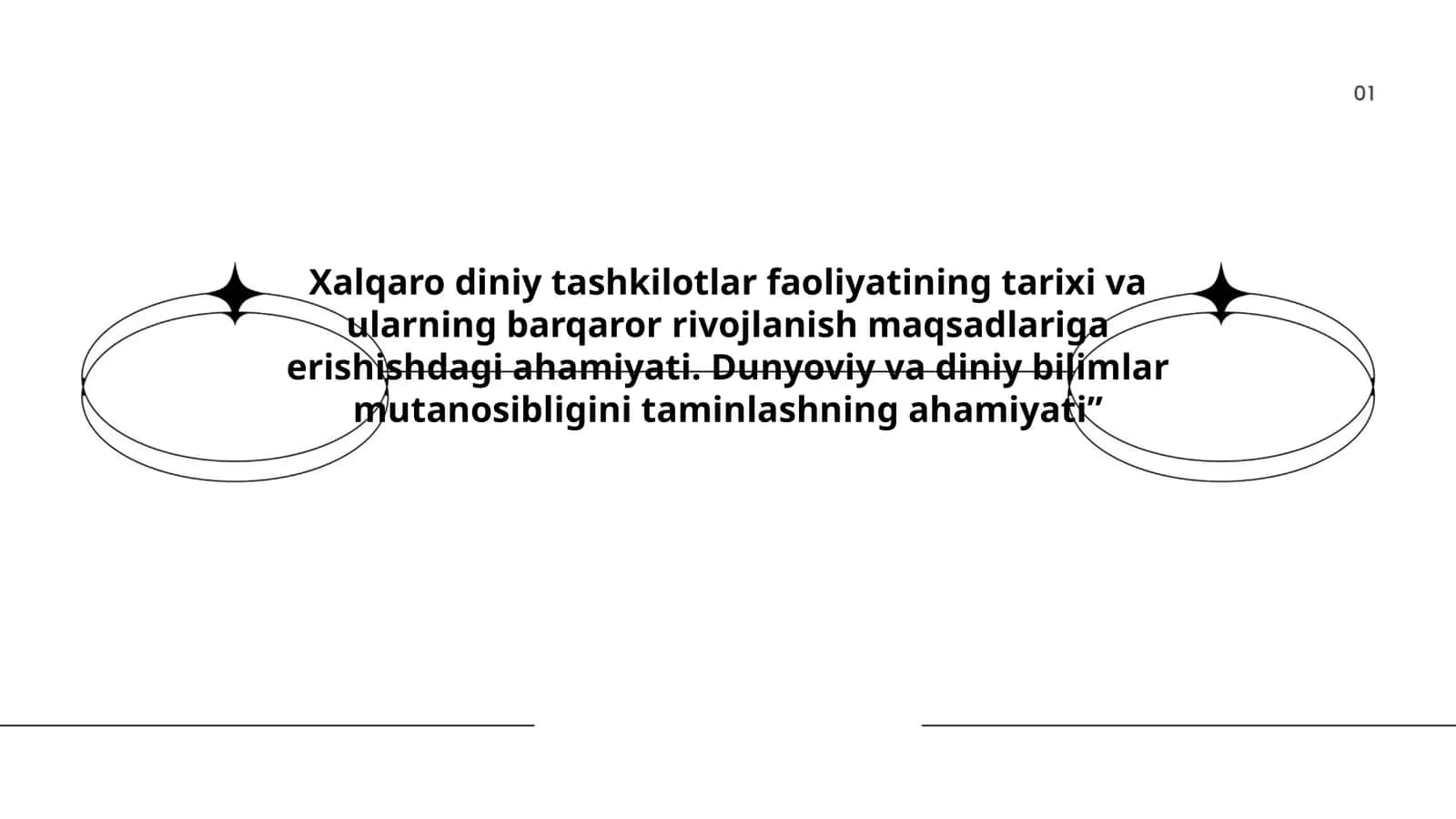 Xalqaro diniy tashkilotlar faoliyatining tarixi 1