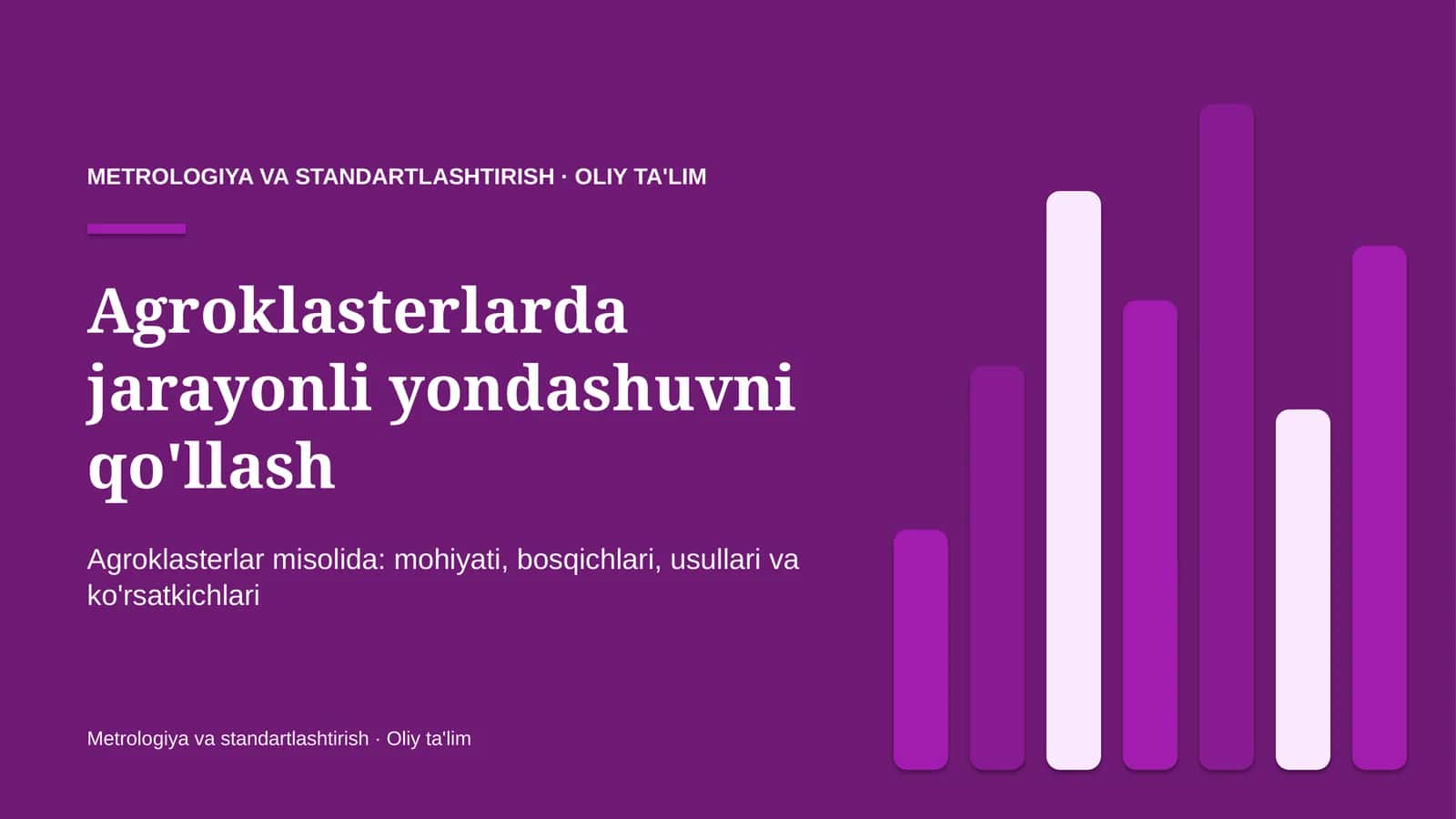 Agroklasterlarda jarayonli yondashuvni qo'llash 1