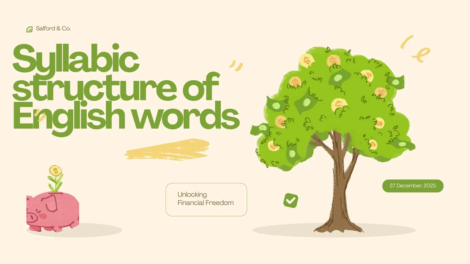 Syllabic structure of English words 1