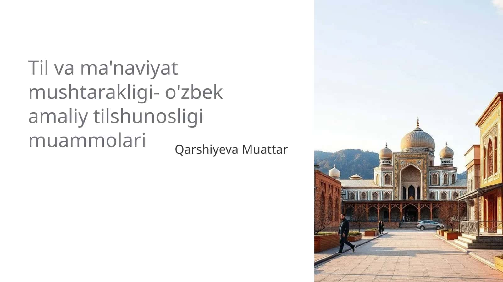 O'zbek til va ma'naviyati 1