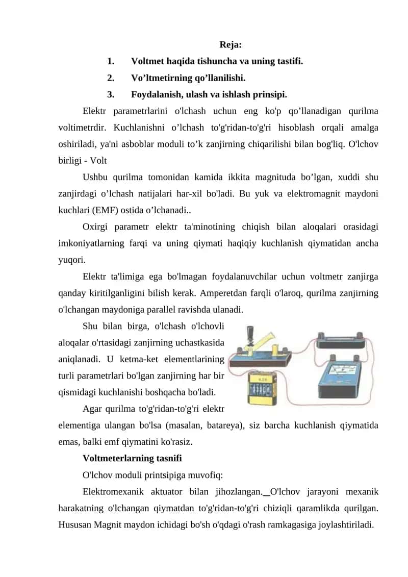 Voltmetr 1