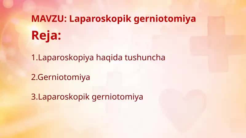 Laparoskopik gerniotomiya 1