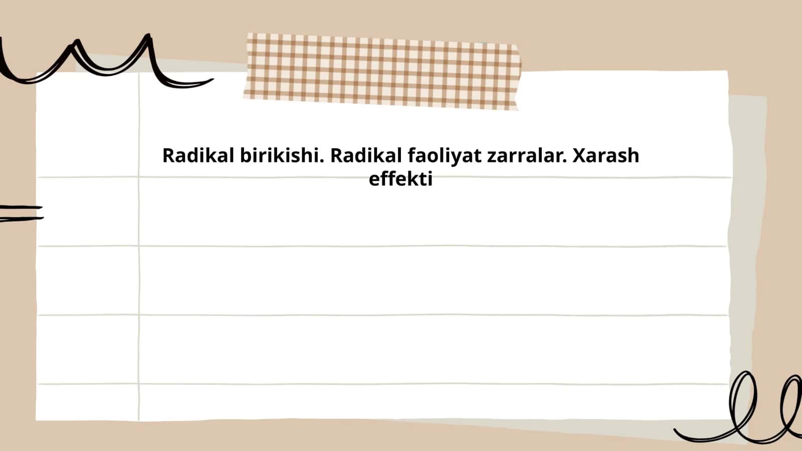 Radikal birikish jarayoni 1