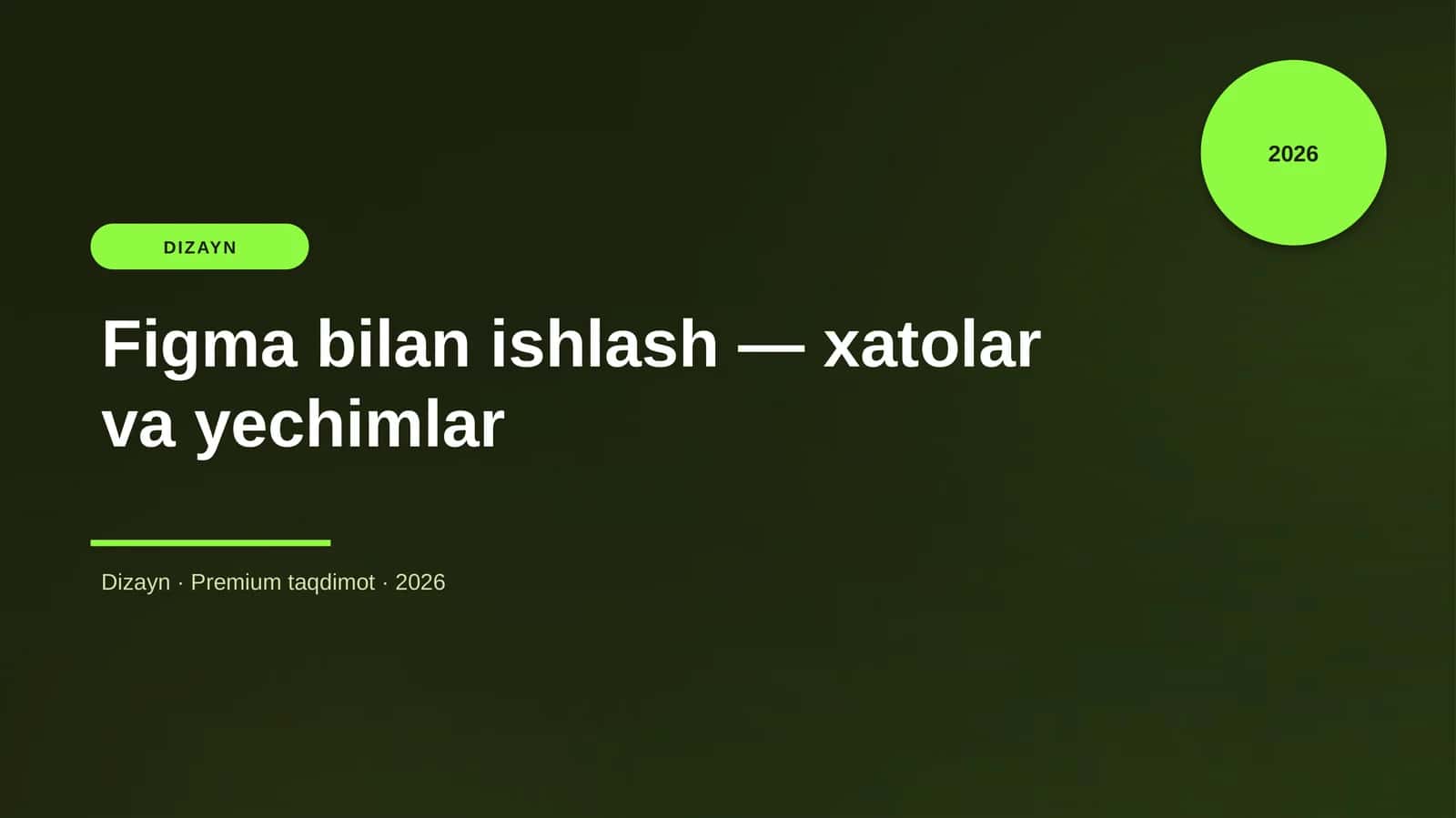 Figma bilan ishlash — xatolar va yechimlar 1