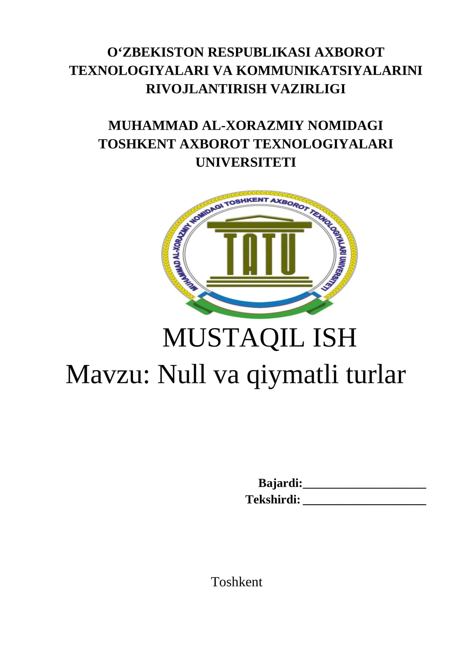 Null va qiymatli turlar 1