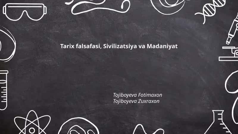 Tarix falsafasi, Sivilizatsiya va Madaniyat 1