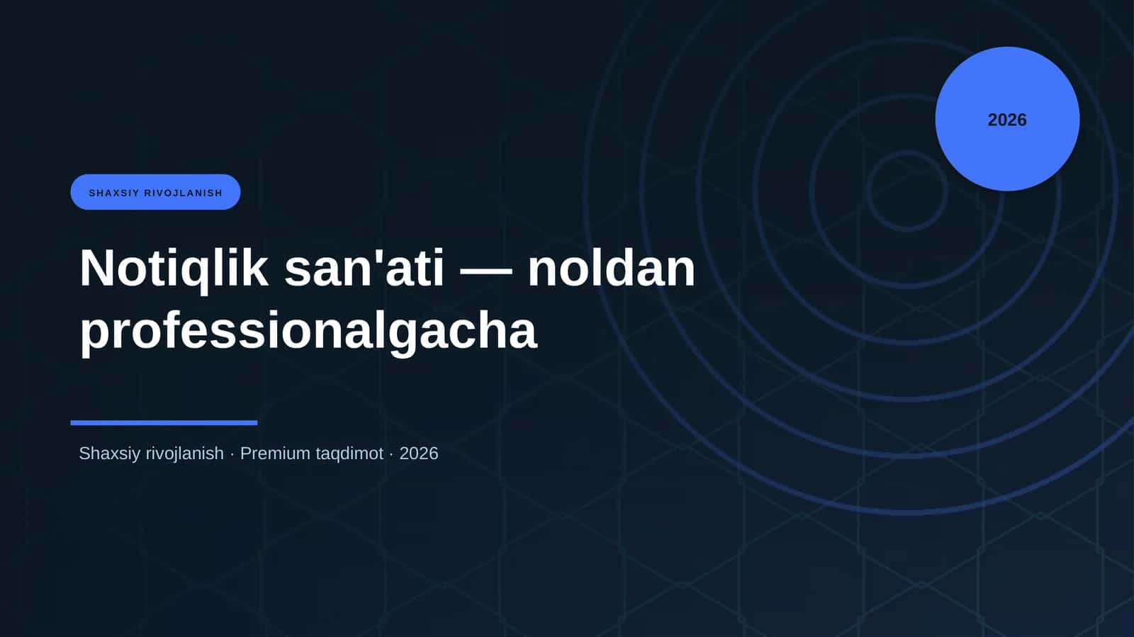 Notiqlik san'ati — noldan professionalgacha 1