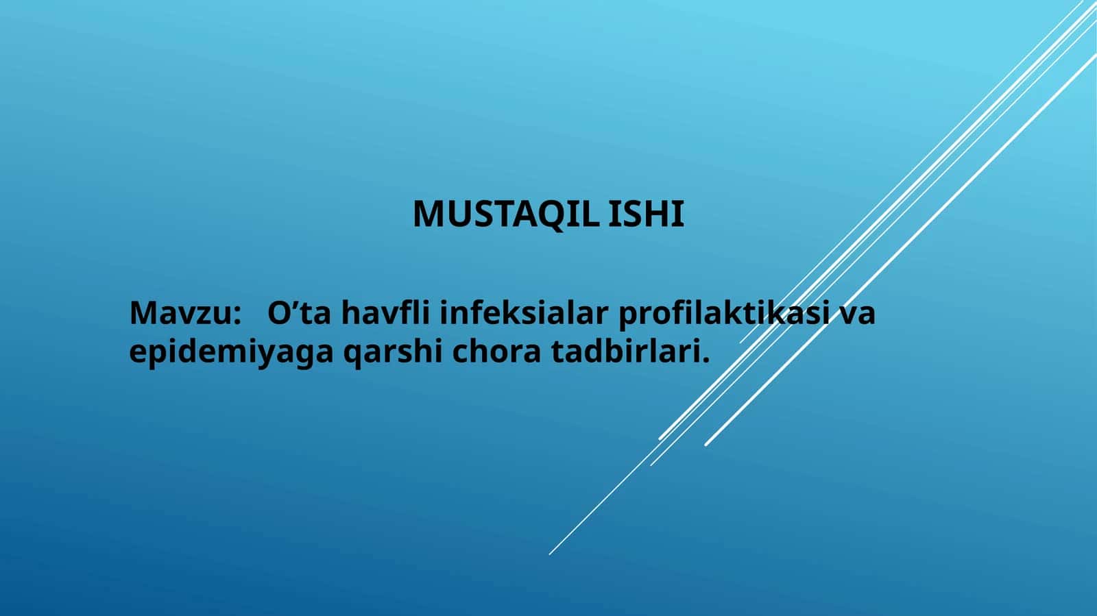 MUSTAQILISHI 1