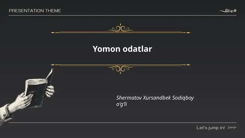 Yomon odatlar 1