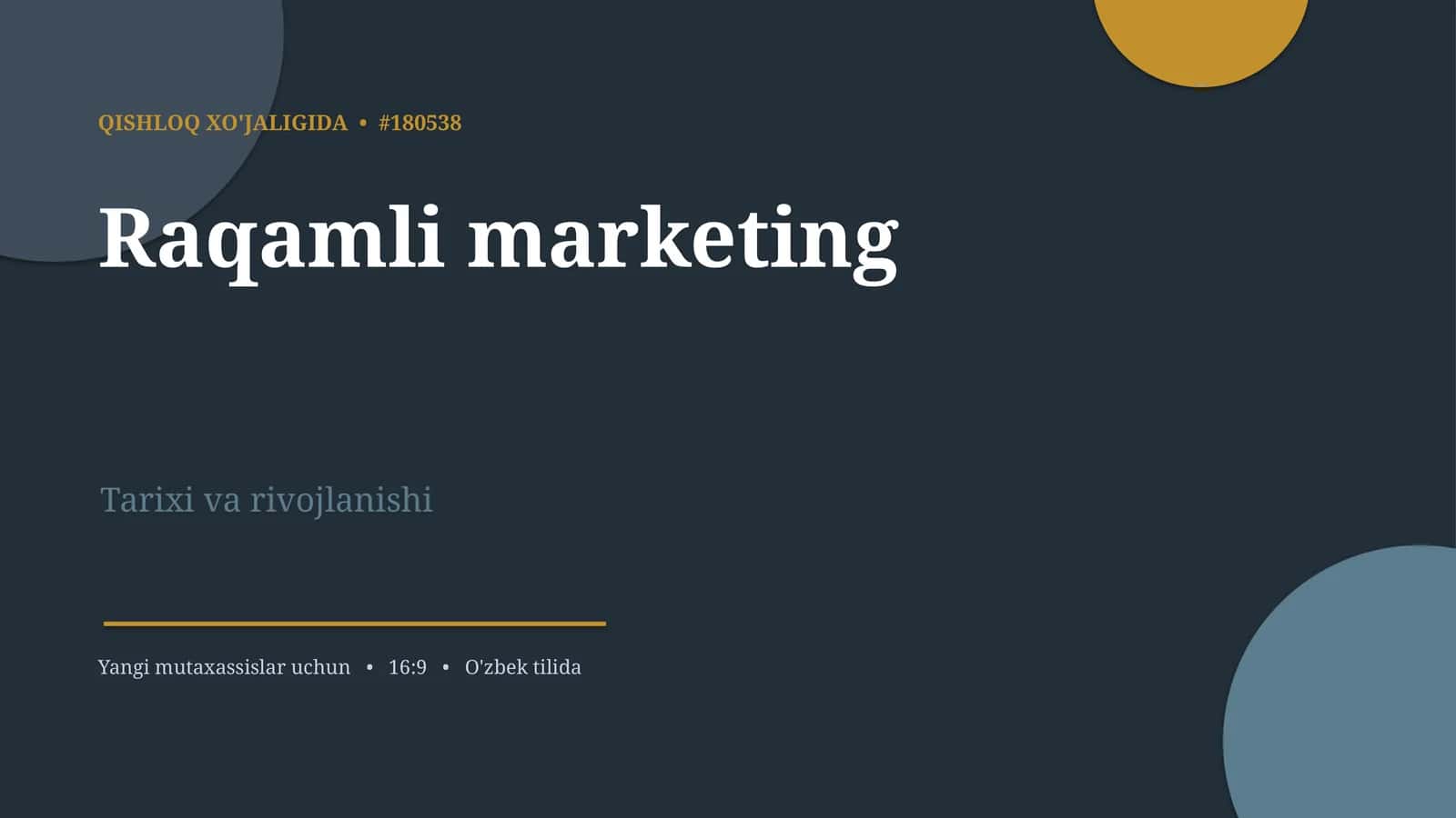 Raqamli marketing Tarixi va rivojlanishi 1