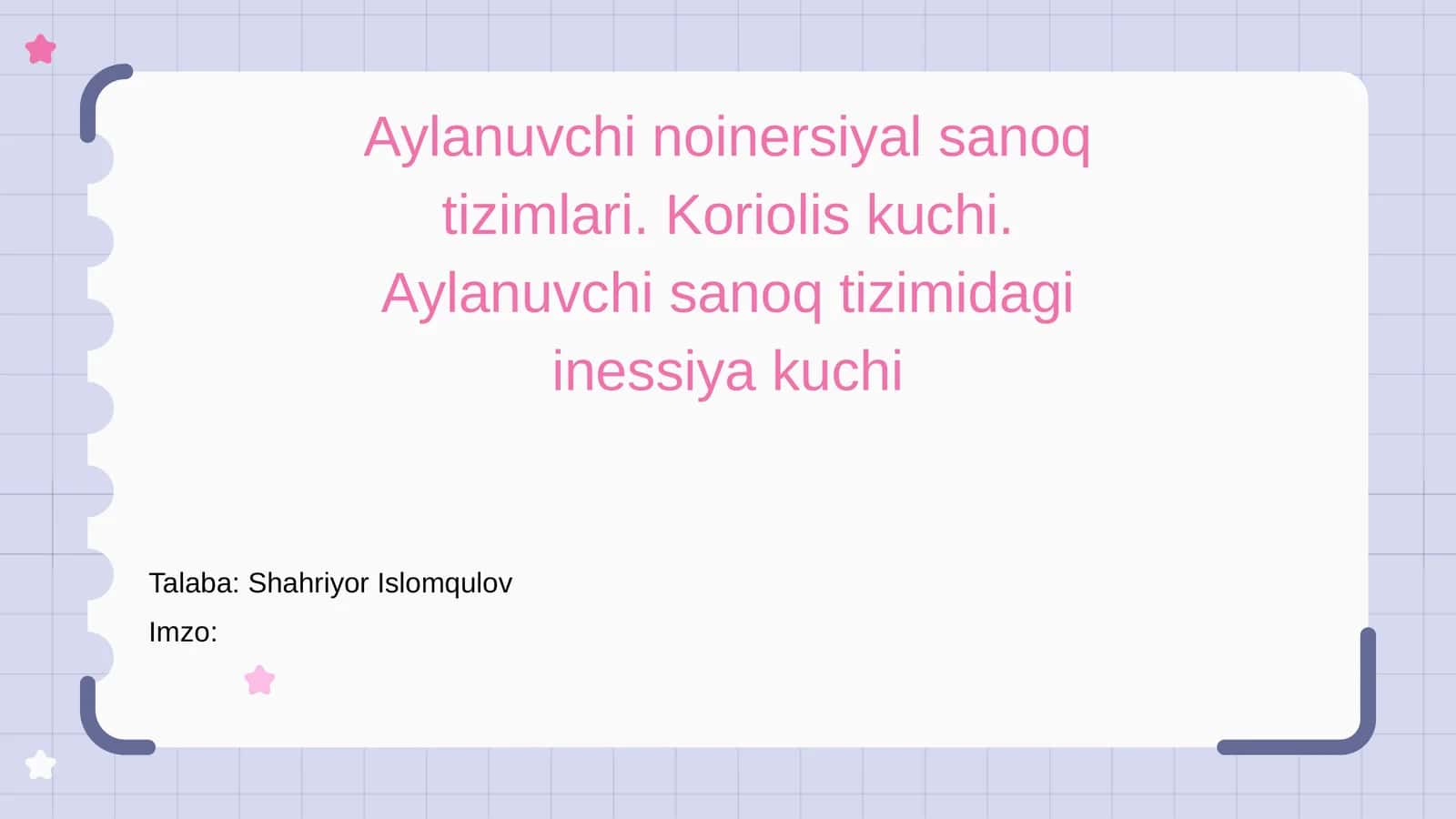 aylanuvchi noinersial sanoq tizimlari 1