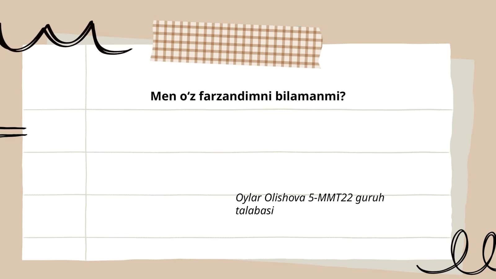 Ota-onaning farzandi bilan muloqoti 1