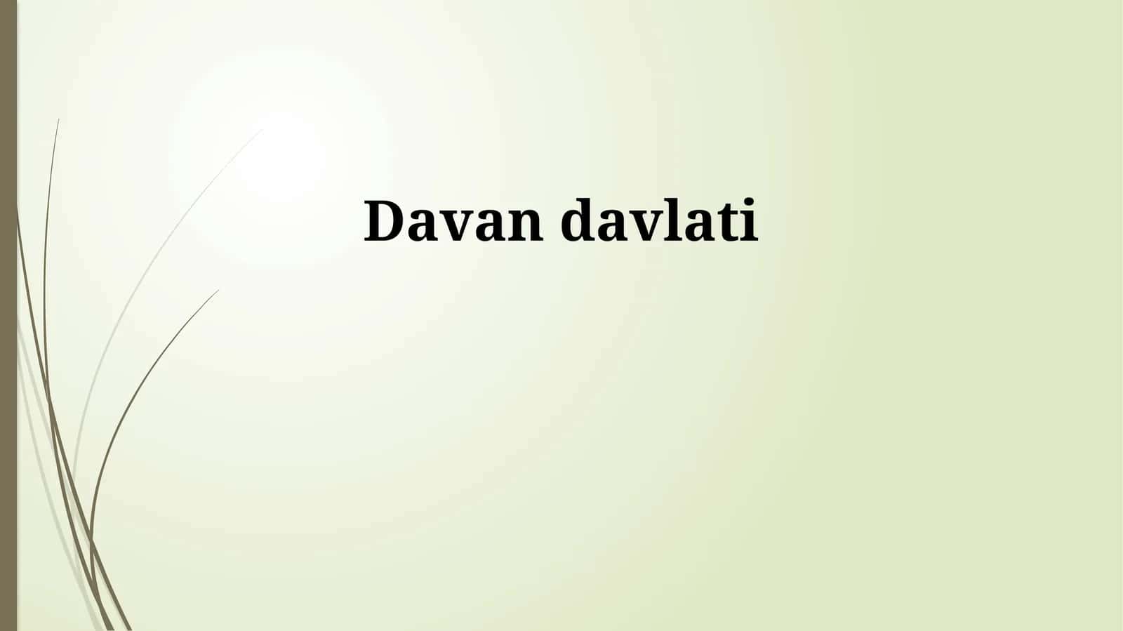 Davan davlati 1