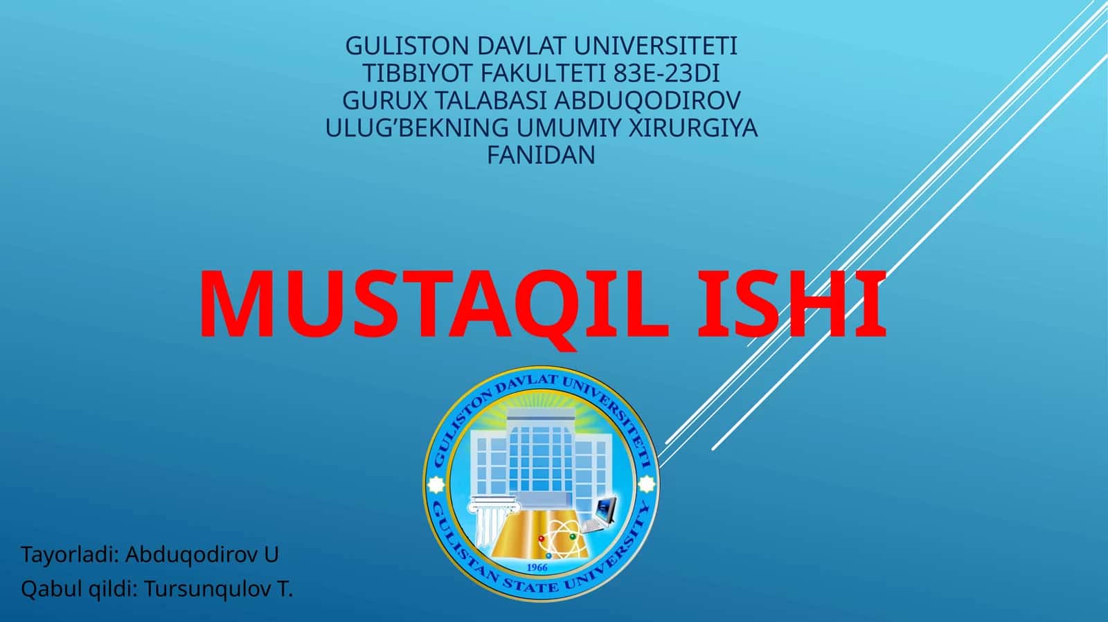 Xirurgik asboblar 1