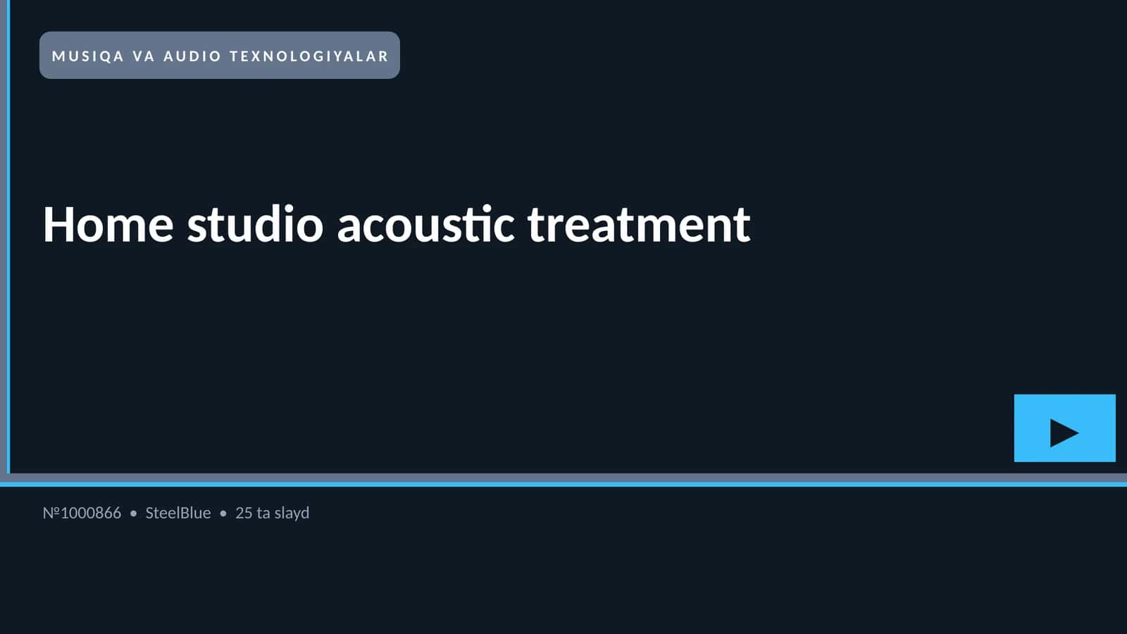 Home studio acoustic treatment 1