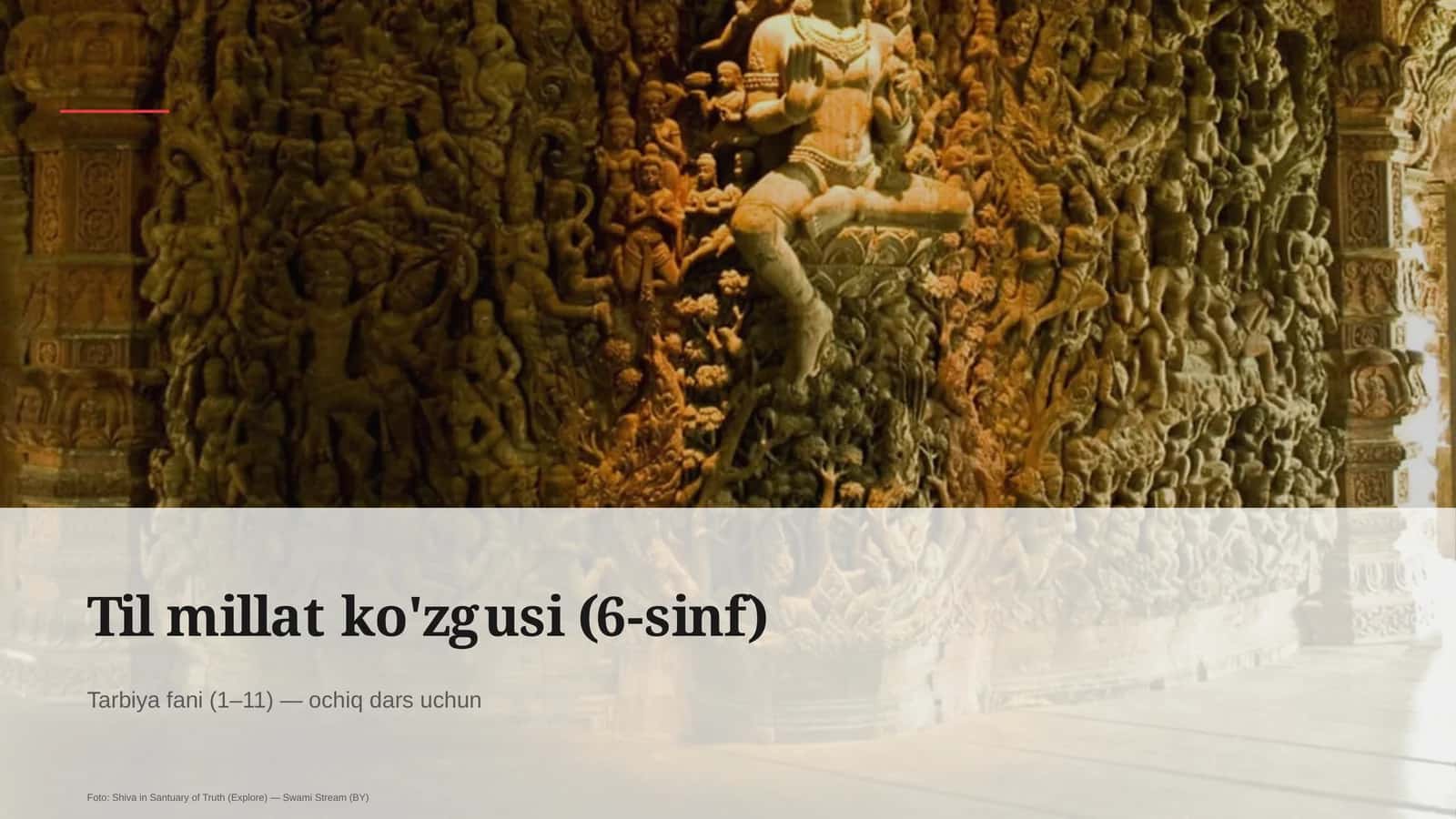Til millat ko'zgusi (6-sinf) 1