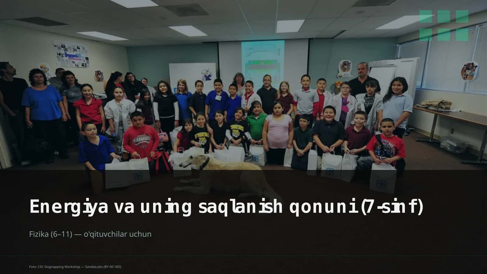 Energiya va uning saqlanish qonuni (7-sinf) 1