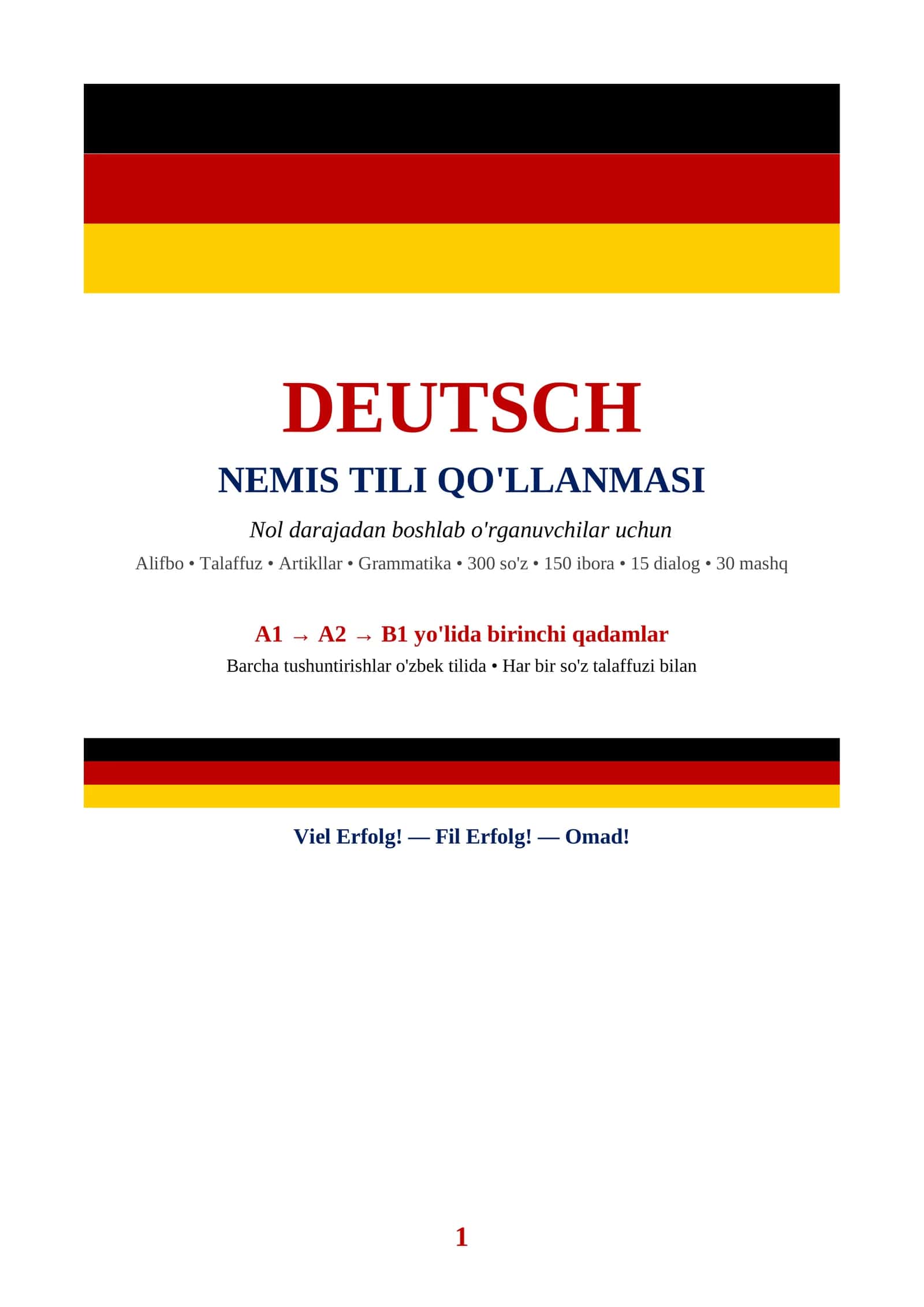 PROFESSIONAL NEMIS TILI QO'LLANMASI 0 DAN 100% GACHA 1