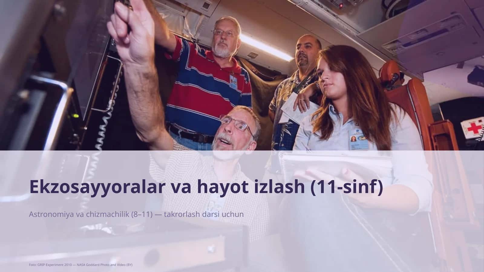Ekzosayyoralar va hayot izlash (11-sinf) 1