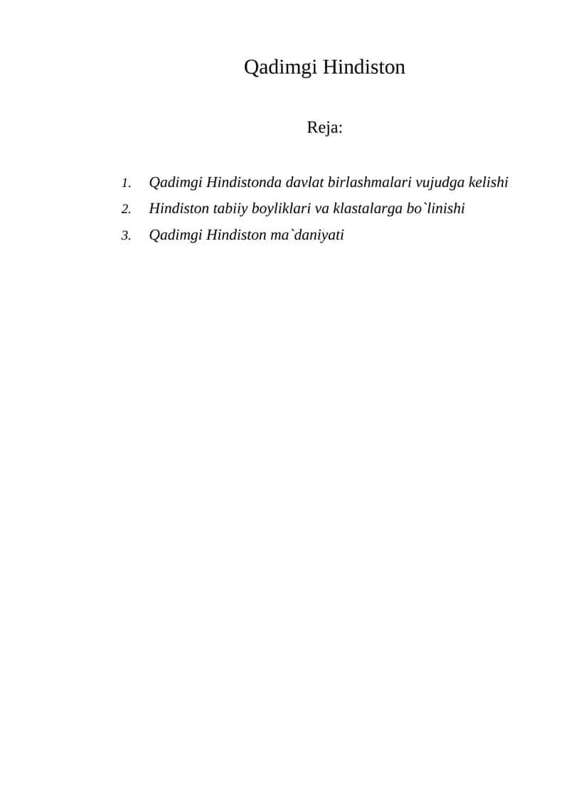 Qadimgi Hindiston 1