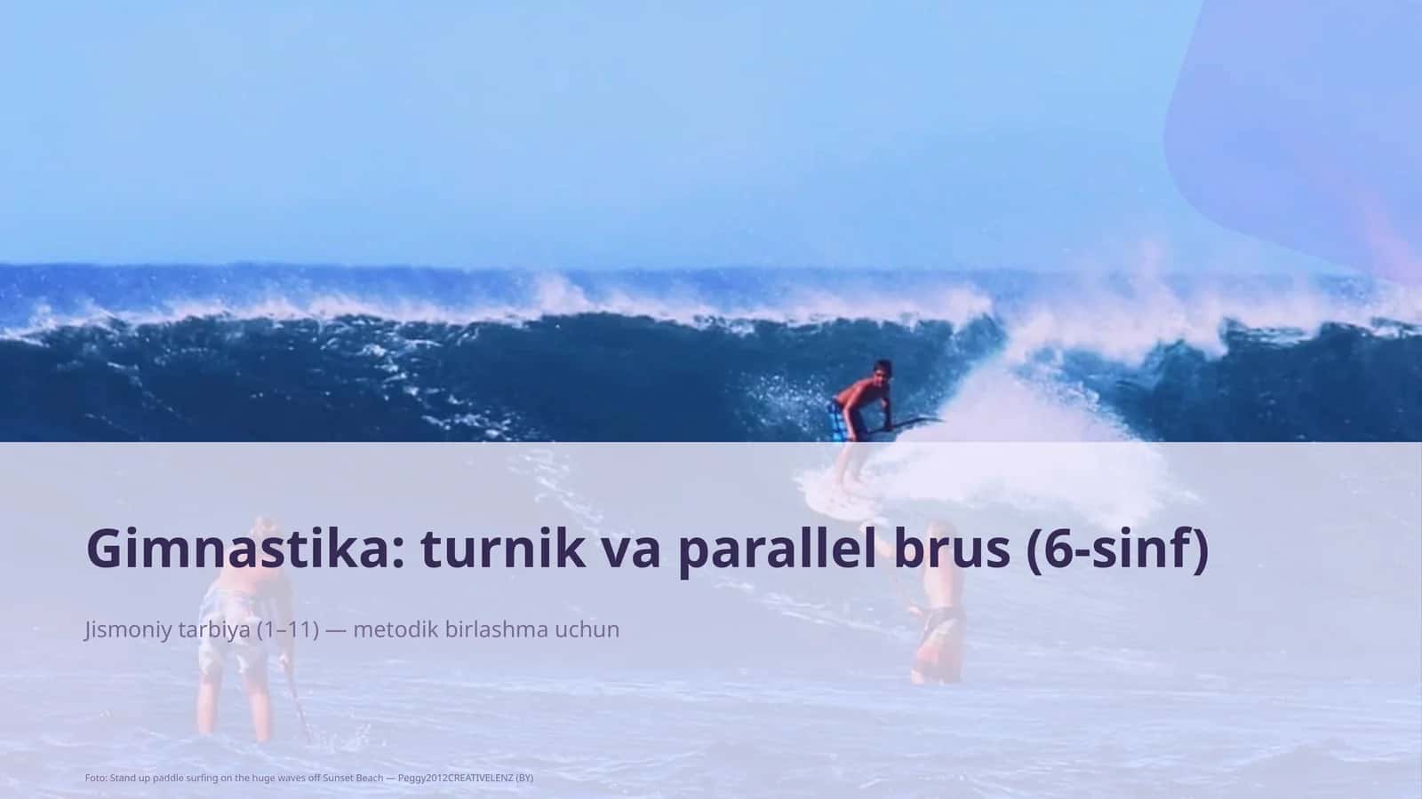 Gimnastika: turnik va parallel brus (6-sinf) 1
